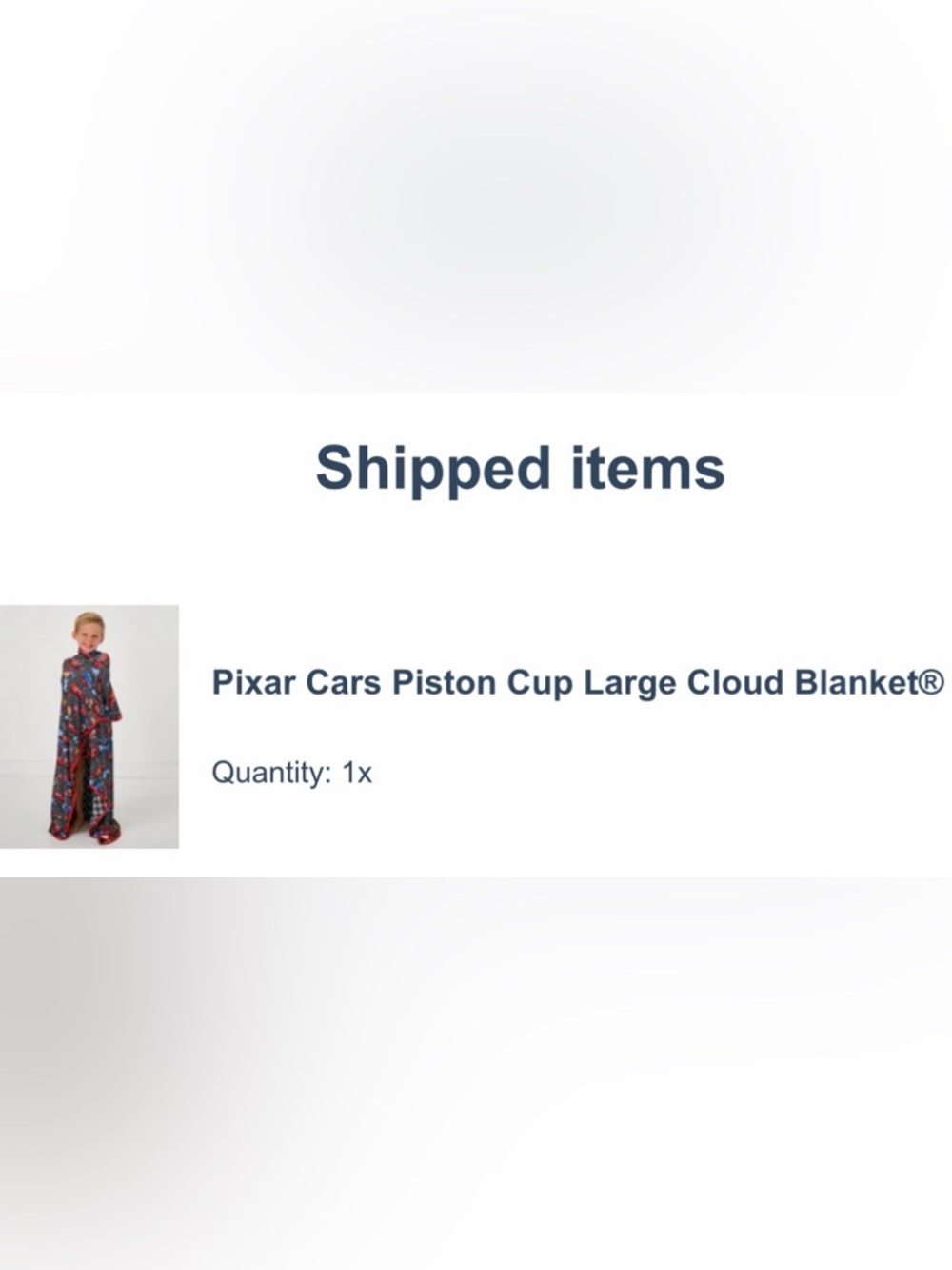 🆕 NIB Little Sleepies Pixar Cars Piston Cup Large Cloud Blanket® - Picture 3 of 4